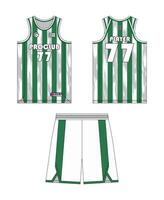 Jersey basketball template design. Basketball uniform mockup design. Concept design basketball jersey. vector