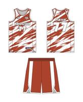 Jersey basketball template design. Basketball uniform mockup design. Concept design basketball jersey. vector