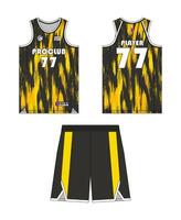 Jersey basketball template design. Basketball uniform mockup design. Concept design basketball jersey. vector