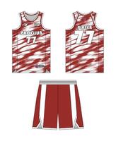 Jersey basketball template design. Basketball uniform mockup design. Concept design basketball jersey. vector