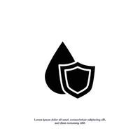 waterproof concept solid icon design good for web and mobile app vector