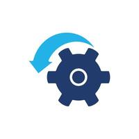 gear rotation colored icon design good for web and mobile app vector