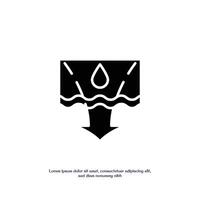 waterproof concept thin outline icon design good for web and mobile app vector