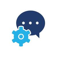 caht support colored icon design good for web and mobile app vector
