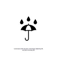 waterproof concept solid icon design good for web and mobile app vector
