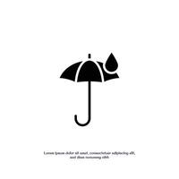 waterproof concept solid icon design good for web and mobile app vector