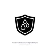 waterproof concept solid icon design good for web and mobile app vector