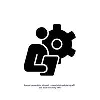 maintenance officer solid icon design good for web and mobile app vector