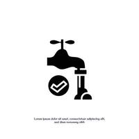 waterproof concept solid icon design good for web and mobile app vector