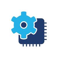 processor maintenance colored icon icon design good for web and mobile app vector