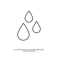 waterproof concept thin outline icon design good for web and mobile app vector