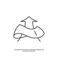 waterproof concept thin outline icon design good for web and mobile app vector