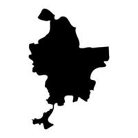 Metropolis of Lyon map, administrative division of France. illustration. vector