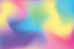 Abstract blurred gradient mesh background in bright Colorful smooth. vector
