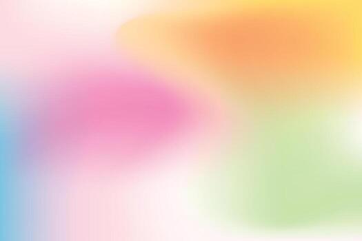 Abstract blurred gradient mesh background in bright Colorful smooth. vector