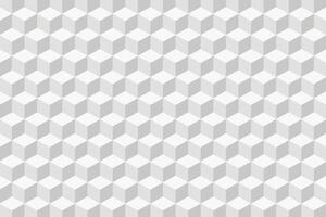 Abstract seamless background with 3d cube shapes. Abstract white 3D geometric cubes background. vector