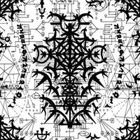 Seamless pattern with geometric gothic symbols, lines and figures vector