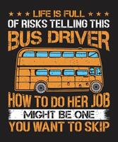 Life is full of risks typographic design with grunge effect vector