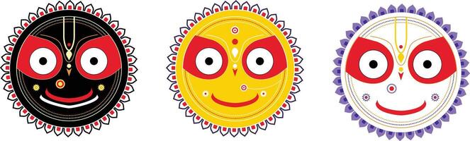 Sri Jagannath Baldev Subhadra Rath Yatra vector