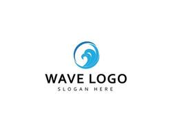 sea wave pattern round shape minimal one line for decorative,logo,wall art,etc vector