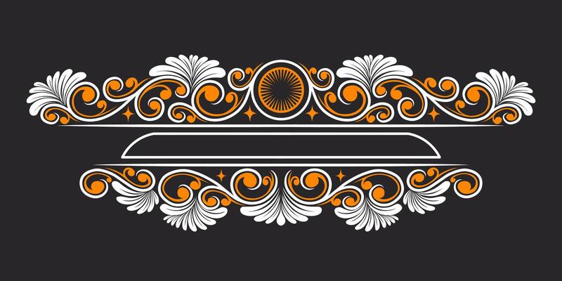 Vintage Baroque Victorian frame border victorian monogram floral engraved scroll ornament wedding