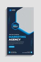 Digital Marketing Agency Social Media Story Template vector