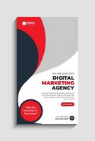 Digital Marketing Agency Social Media Story Template vector