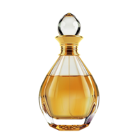 Generated AI A Bottle Of Perfume on transparent background. Or Whiskey In Elegant Style On Mockup png