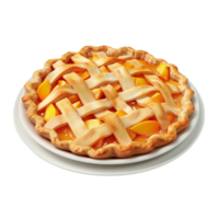 Generated AI Baked pie isolated on transparent background png