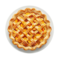Generated AI Delicious Apple Pie Alongside isolated on transparent background png