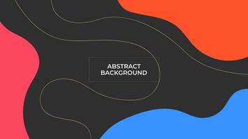 ABSTRACT DARK BACKGROUND WITH HAND DRAWN BLOB SHAPES PASTEL FLAT COLOR DESIGN TEMPLATE FOR WALLPAPER, COVER DESIGN, HOMEPAGE DESIGN, GRRETING CARD vector