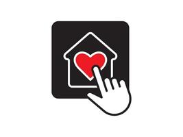 Icon a house representation, isolated against a clean background. This simple symbol evokes a sense of warmth and security, embodying the concept of home. vector