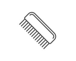 graphic icons of beauty in the form of combs for massage or darsonval procedures. vector
