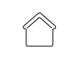 Icon a house representation, isolated against a clean background. This simple symbol evokes a sense of warmth and security, embodying the concept of home. vector