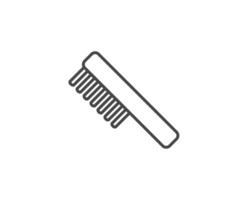 graphic icons of beauty in the form of combs for massage or darsonval procedures. vector