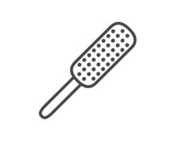 graphic icons of beauty in the form of combs for massage or darsonval procedures. vector