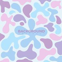 Abstract water splash pattern soft pastel colors. vector