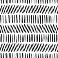 Black dashes arranged in several rows. Seamless minimalist dash pattern, black elements on white background vector