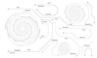 Abstract communication and technology concept. Dark grey and white geometric shape on a white background. vector