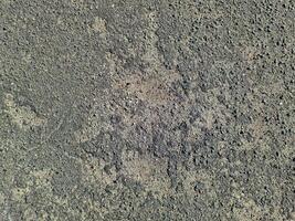View of road asphalt with many cracks and potholes in urgent need of repair. photo