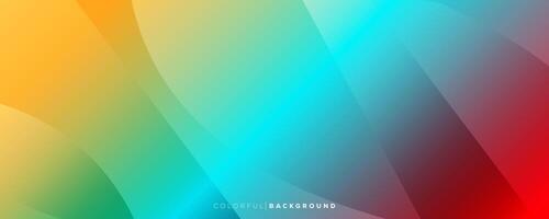 Colorful modern background. Gradient color background. Horizontal banner template for creative industry. vector