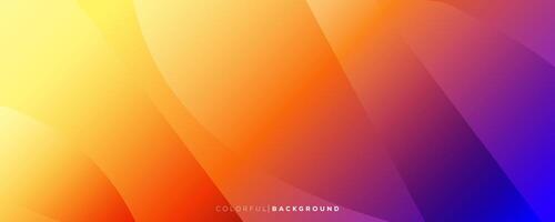Colorful modern background. Gradient color background. Horizontal banner template for creative industry. vector