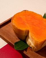 Steamed bread is a type of bread, usually made from wheat, which is made by steaming with rich cider filling photo