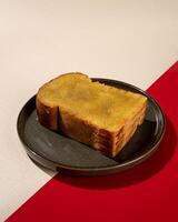 Roti Bakar is a typical grilled Indonesian sandwich, consisting of two slices of bread and sarikaya filling photo