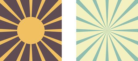 sunburst abstract background vector