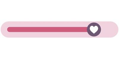Progress status bar flat icon isolated on white background. vector