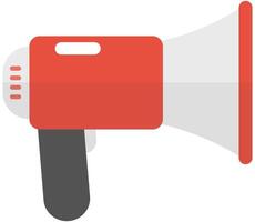 Megaphone flat isolated on white background. vector