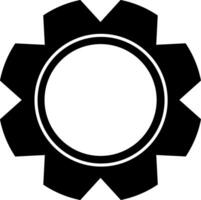 Gear icon for user interface vector