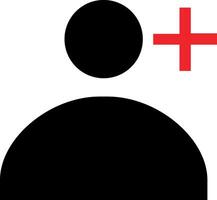 Minimalist style more subscriber avatar vector