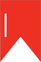 Simple red save bullet icon vector